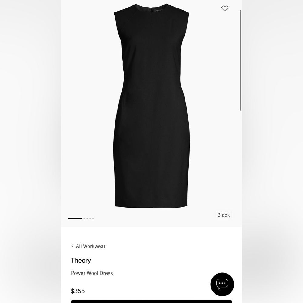 Theory Black Asymmetrical Sheath Dress Strapless
